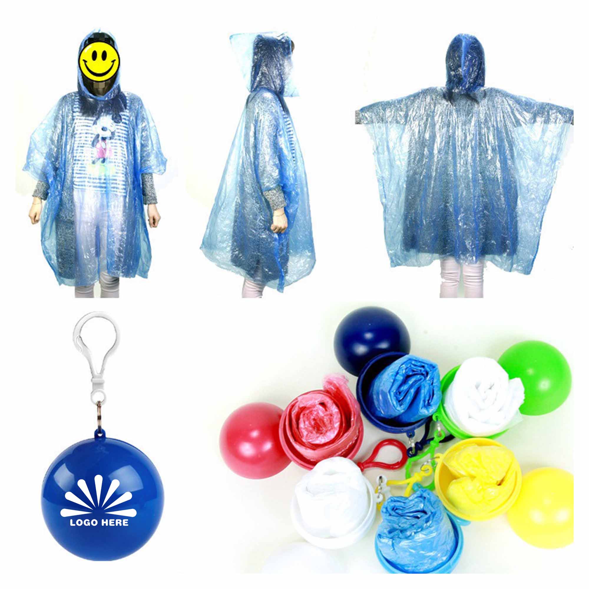 Disposable Keychain Raincoat 1