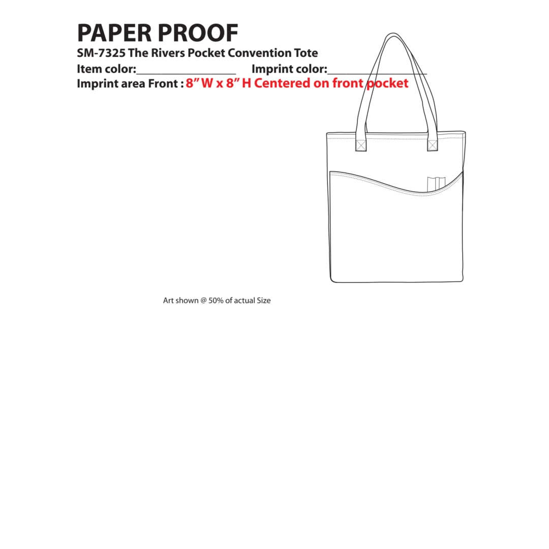 Rivers Pocket Non-Woven Convention Tote 165