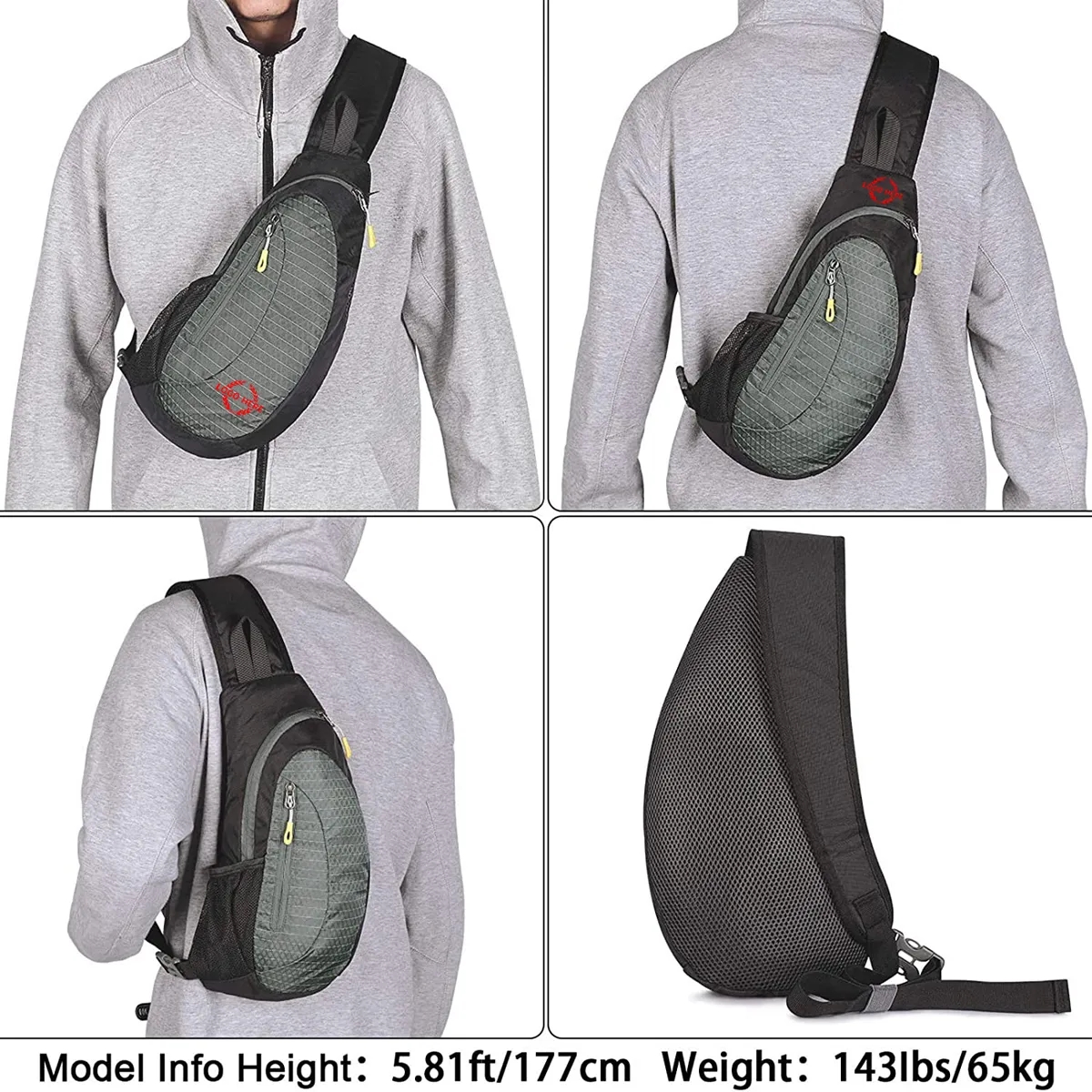 Chest Sling Backpack for Men and Women 3
