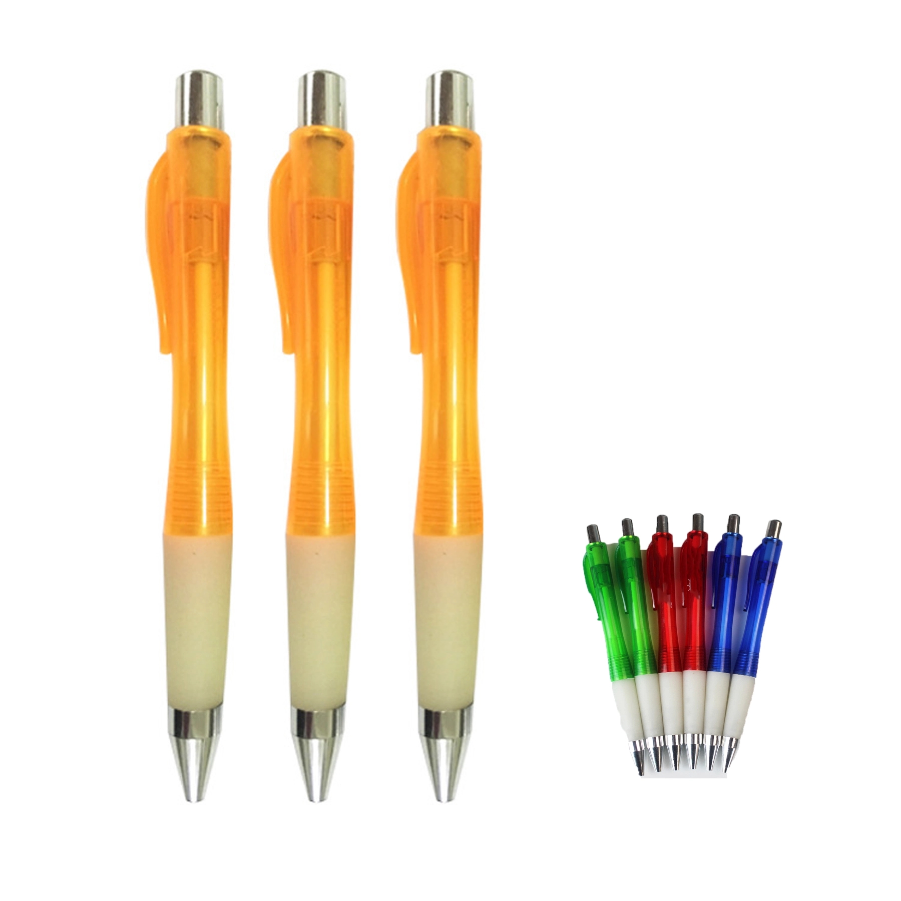 Clear Retractable Ballpoint Pen 3