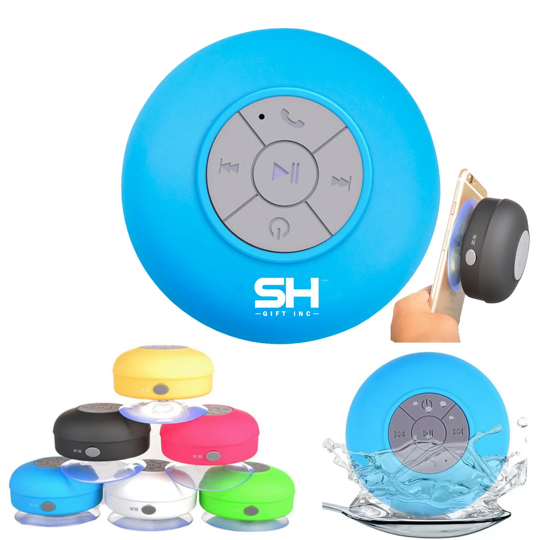 Protable Waterproof Shower Wireless Speaker 5