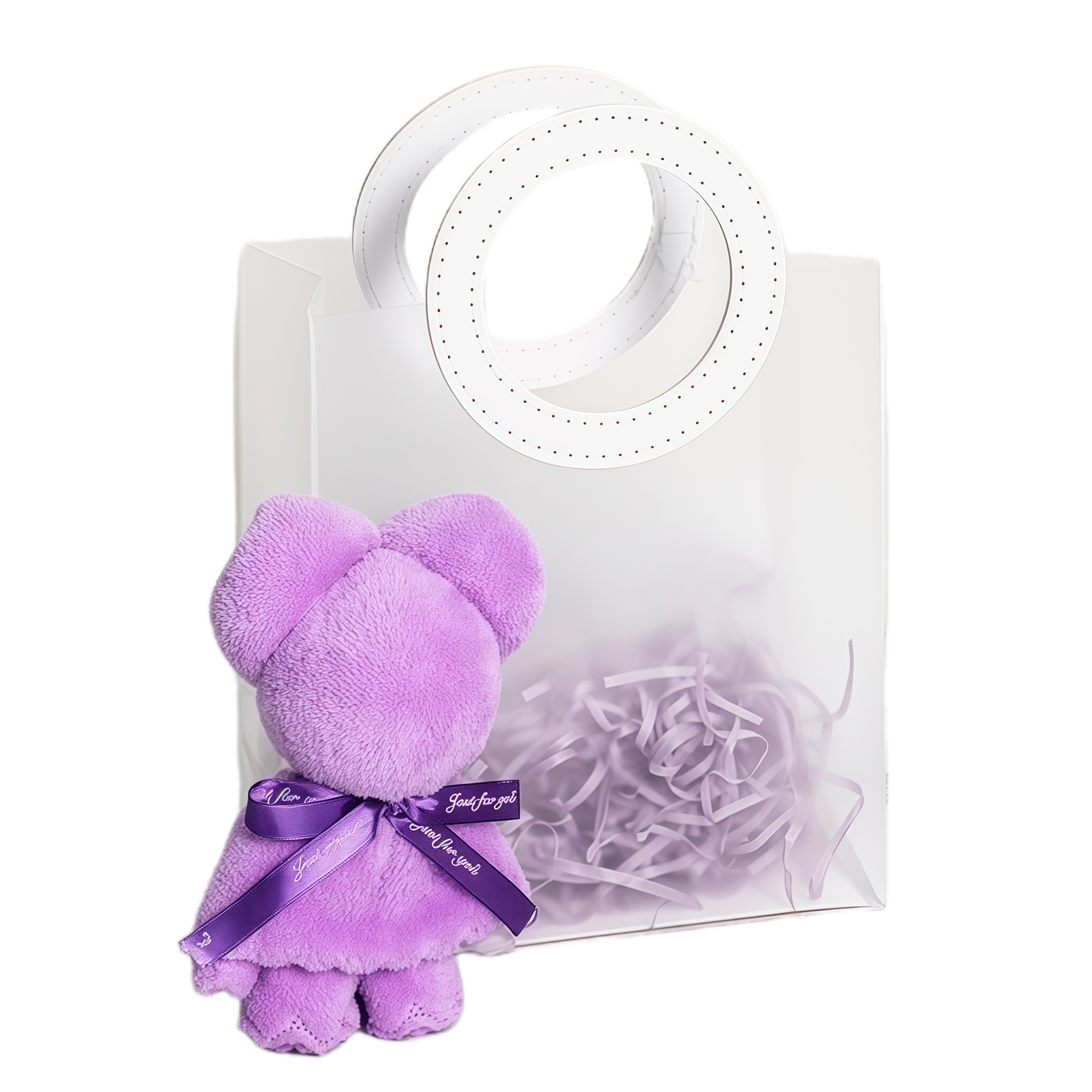Large Clear Frosted Plastic Handbag for Birthday Candy Wedding Party Favor School Gift 5