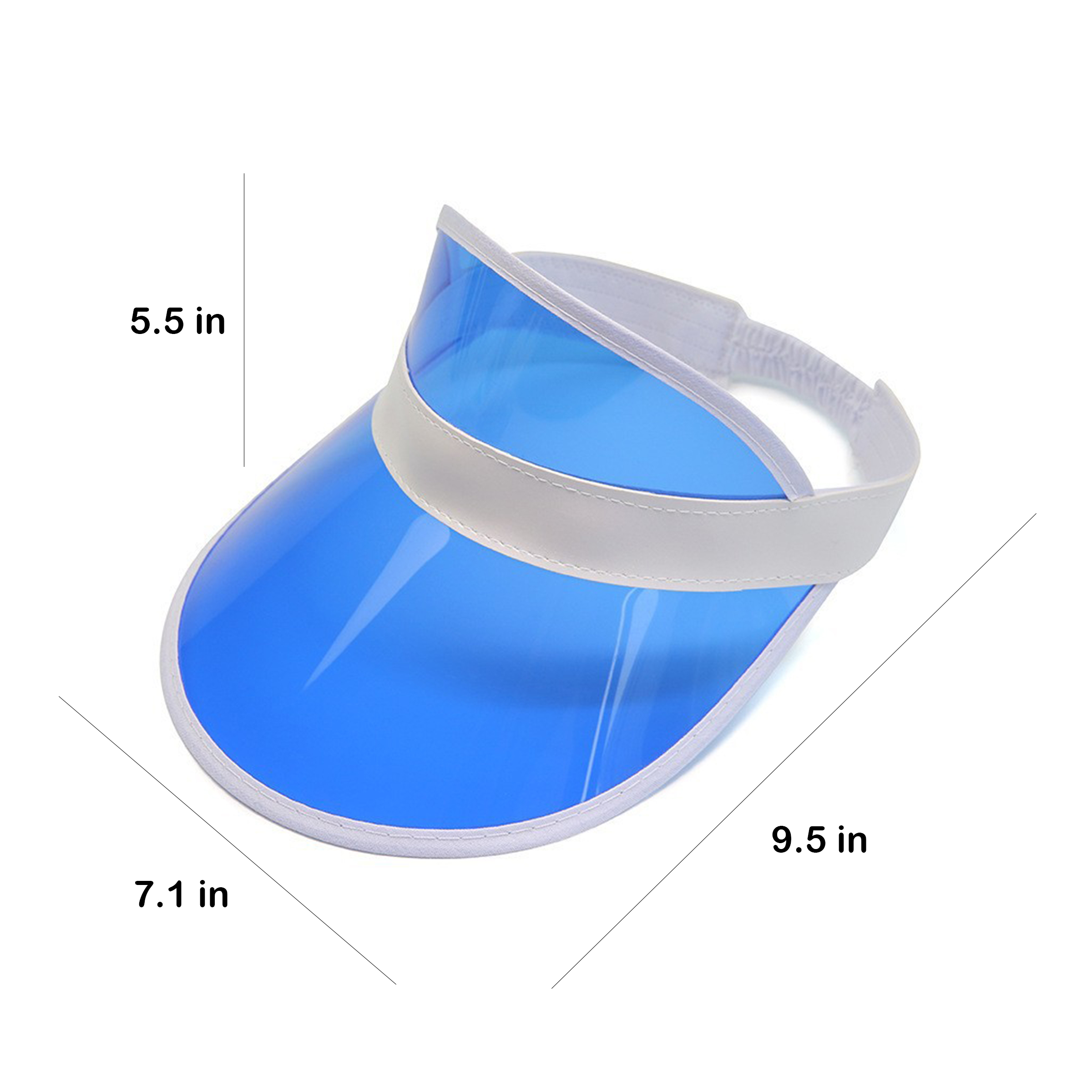 Colorful Transparent Sun Visor Cap 2