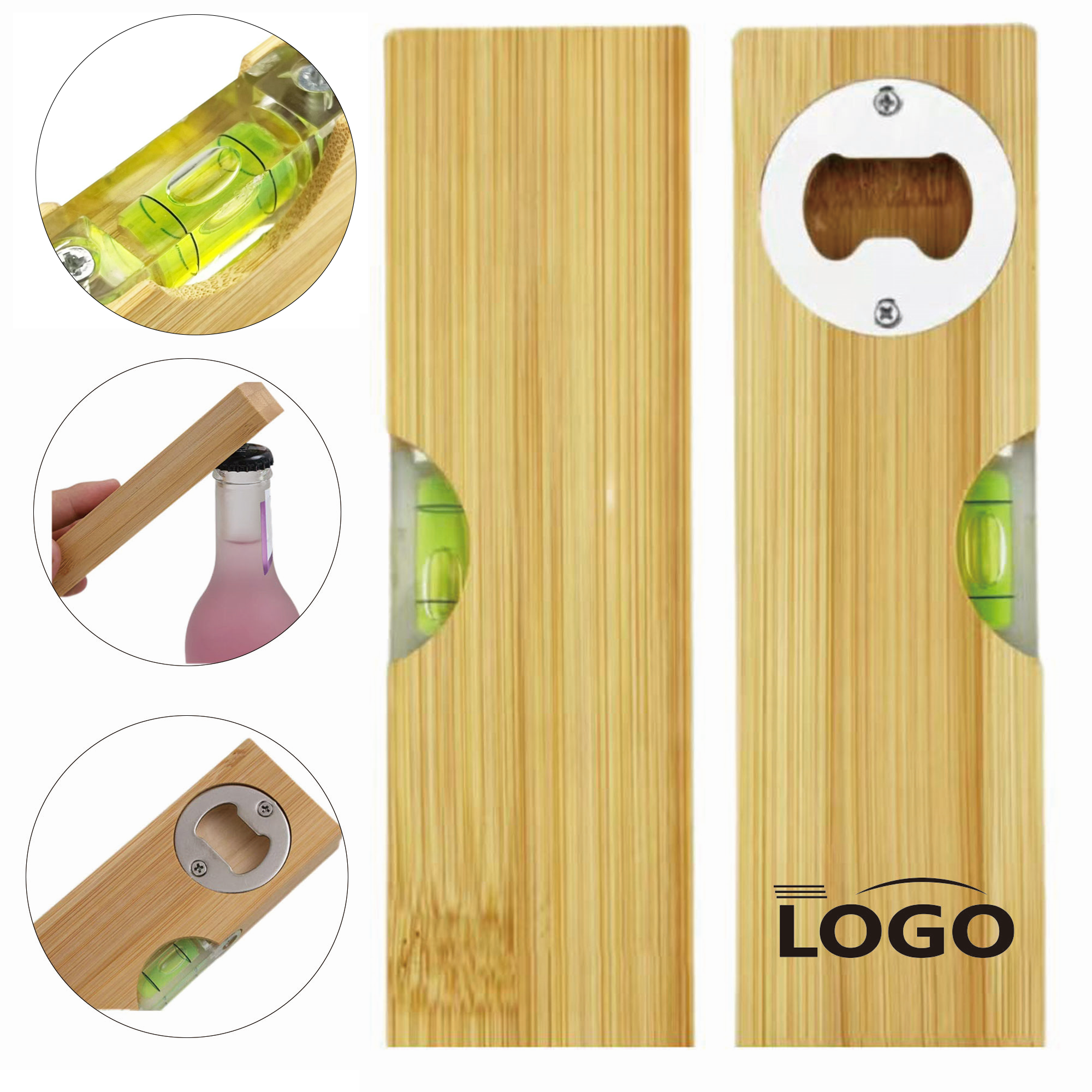 Multifunctional Wooden Spirit Level Bottle Opener 2