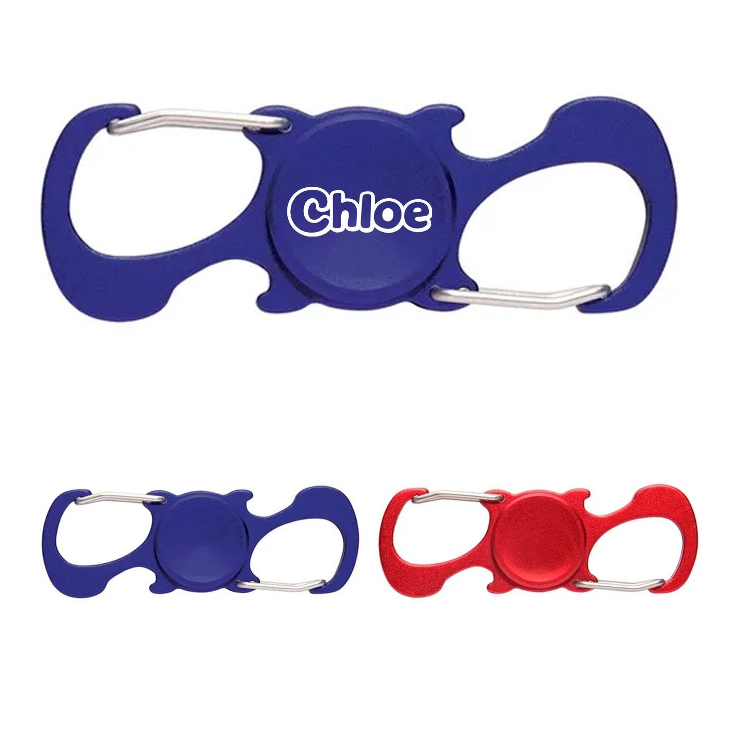 Stainless Steel Fidget Spinner Bottle Opener Keychain 1