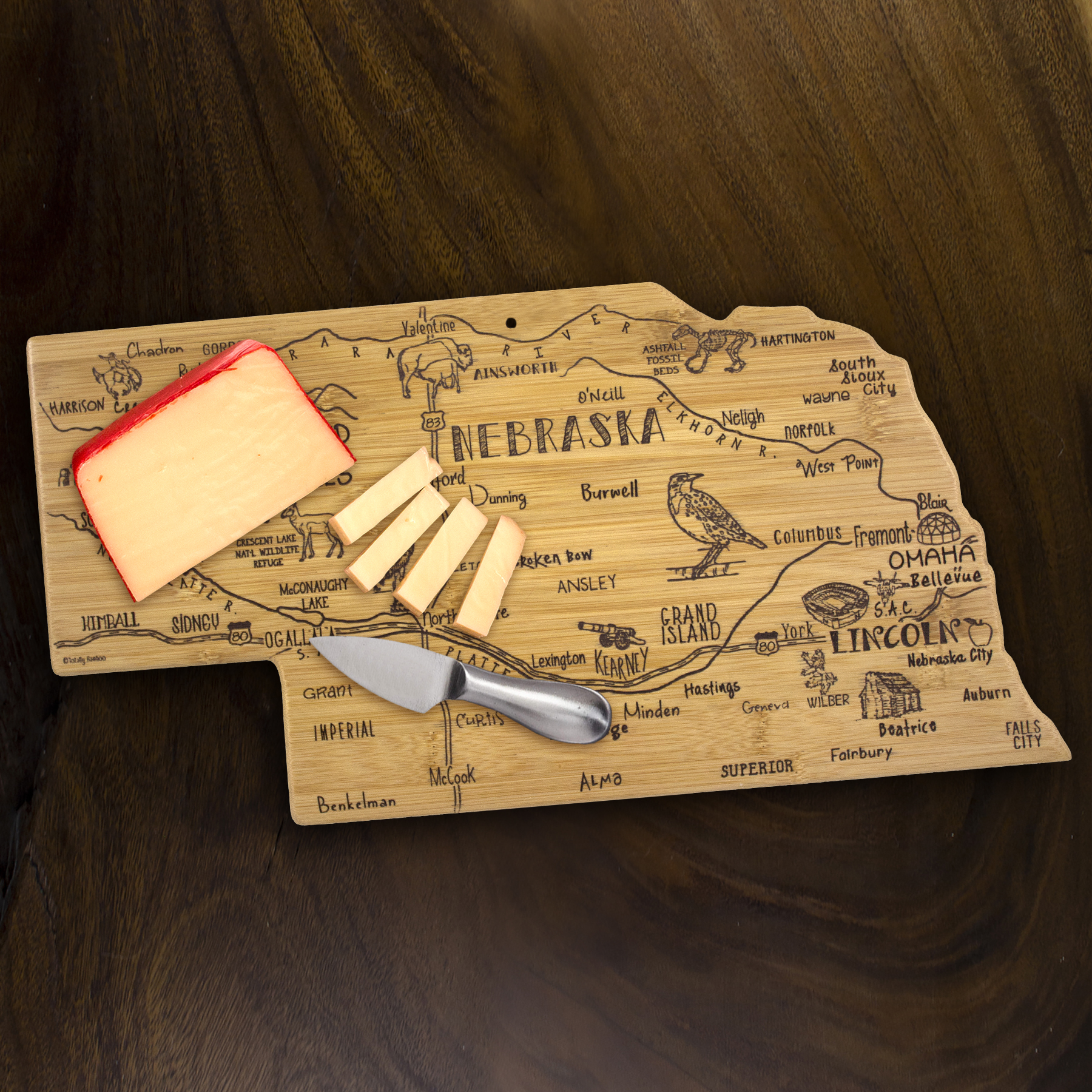 Destination Nebraska Cutting & Serving Board 6