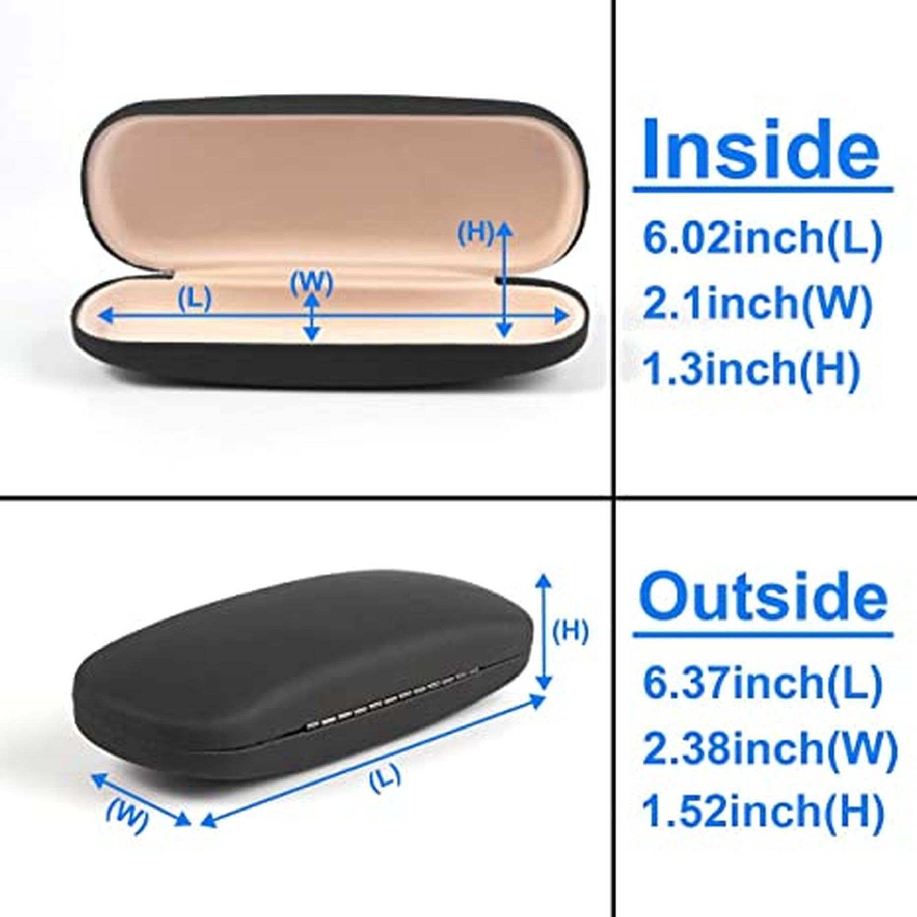 Unisex Hard Shell Eyeglasses Protective Cases 14