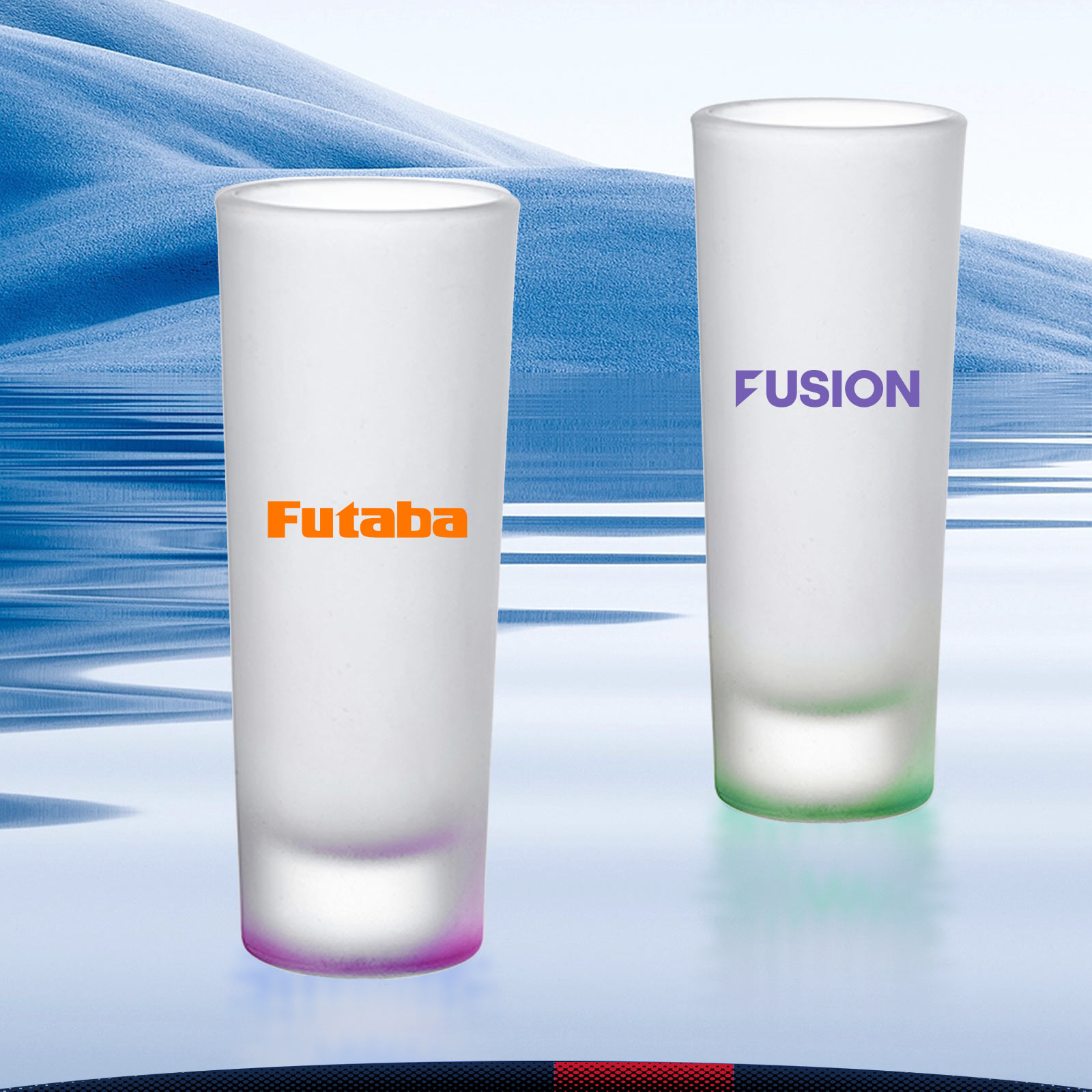 2 oz. Maddy Frosted Shot Glasses 8