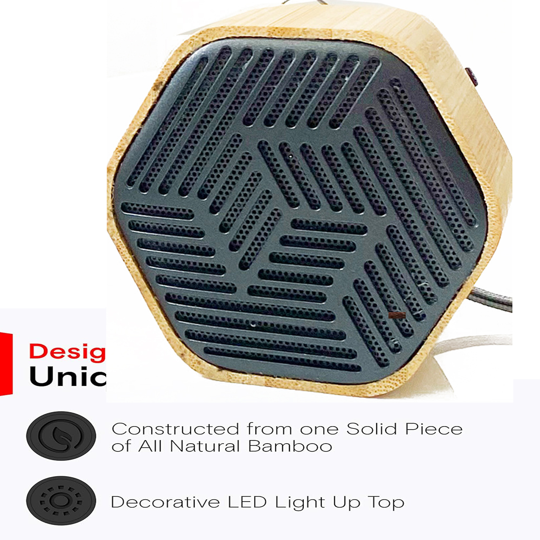 Bamboo Wireless Speaker for Home Audio 2