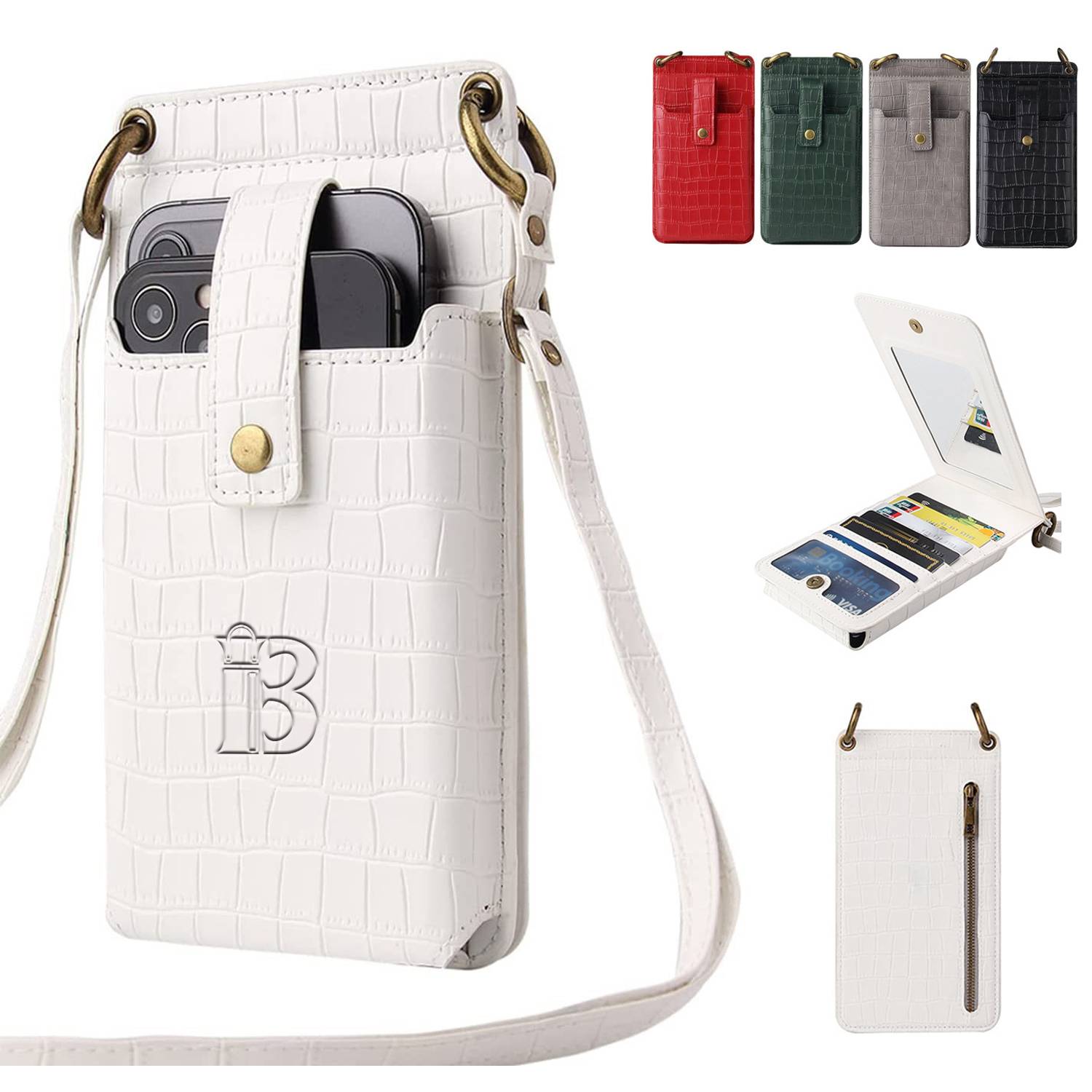 Lightweight Mini Shoulder Bag Purse w/ Credit Card Slots 1