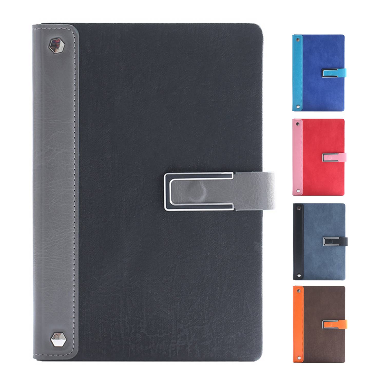 A5 PU Leather Business Notebook w/ Buckle 6