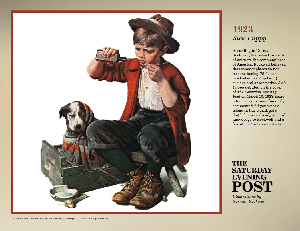 Triumph® Calendars The Saturday Evening Post Illustrations by Norman Rockwell Calendar 12
