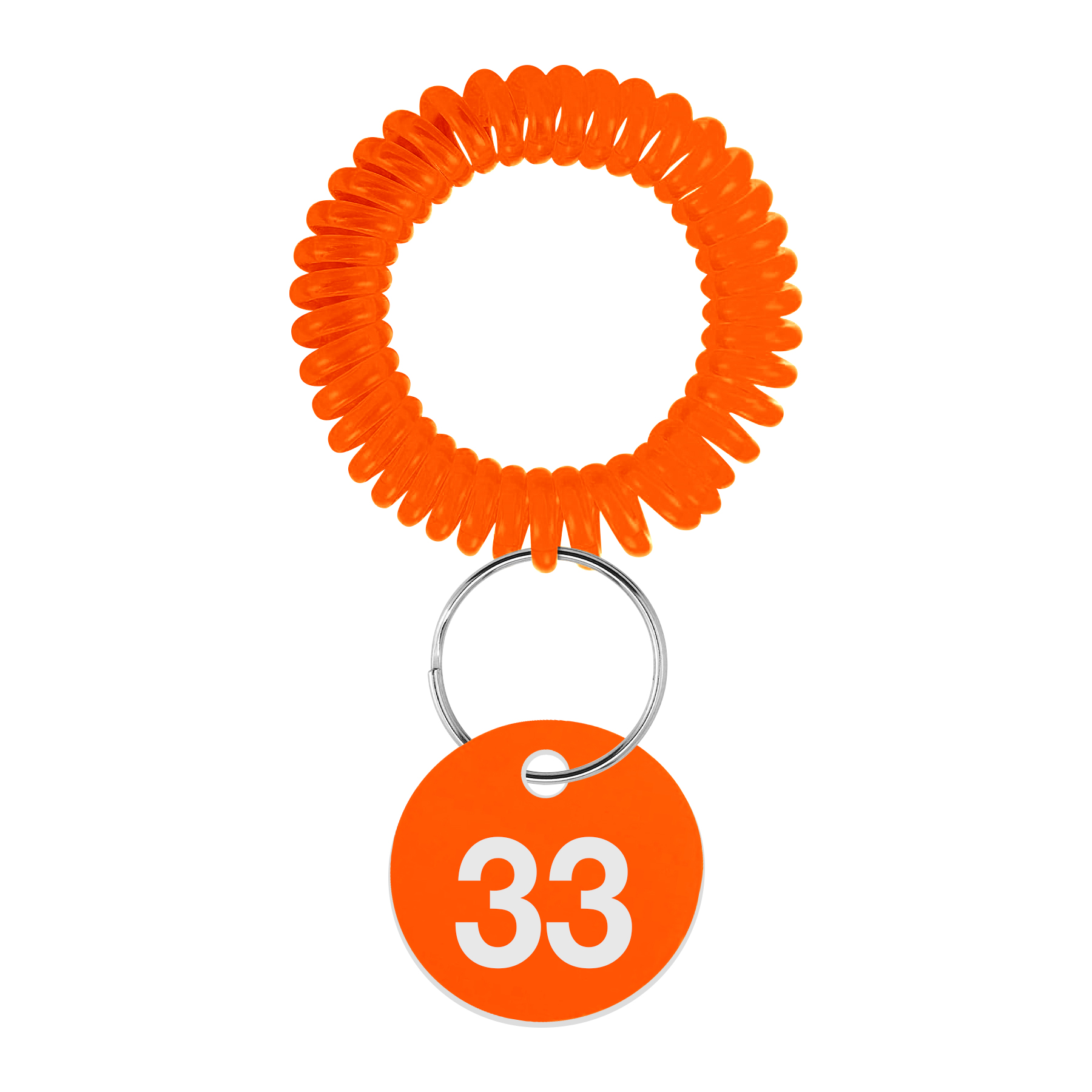 EVA Plastic Spring Number Plate Keychain 2