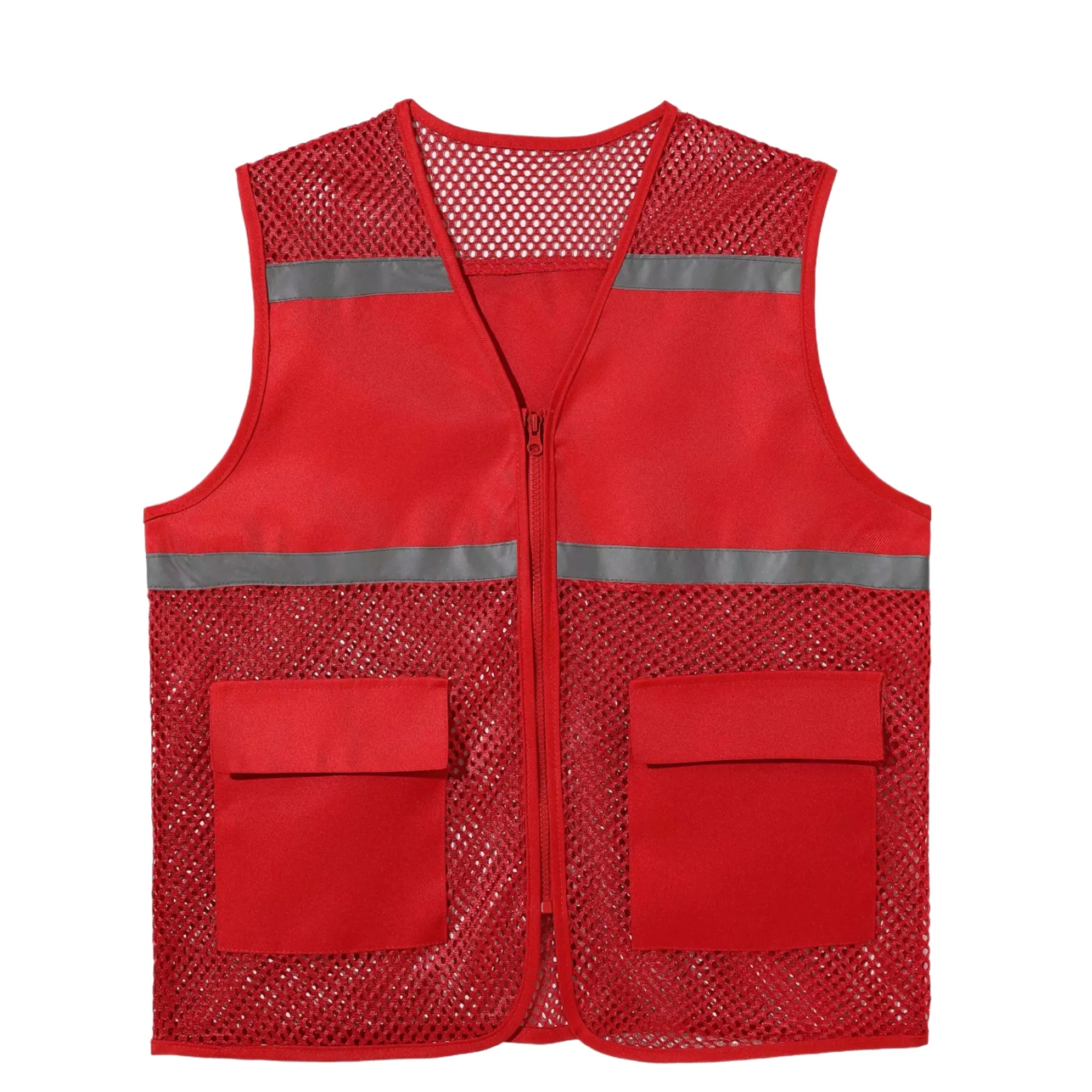 Unisex Reflective Safety Vest Volunteer Work Event Clothes 2