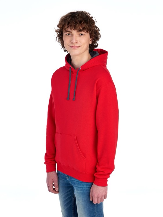 FRUIT OF THE LOOM Sofspun™ Unisex Hooded Sweatshirt, custom hoodie or sweatshirt with logo imprint 12