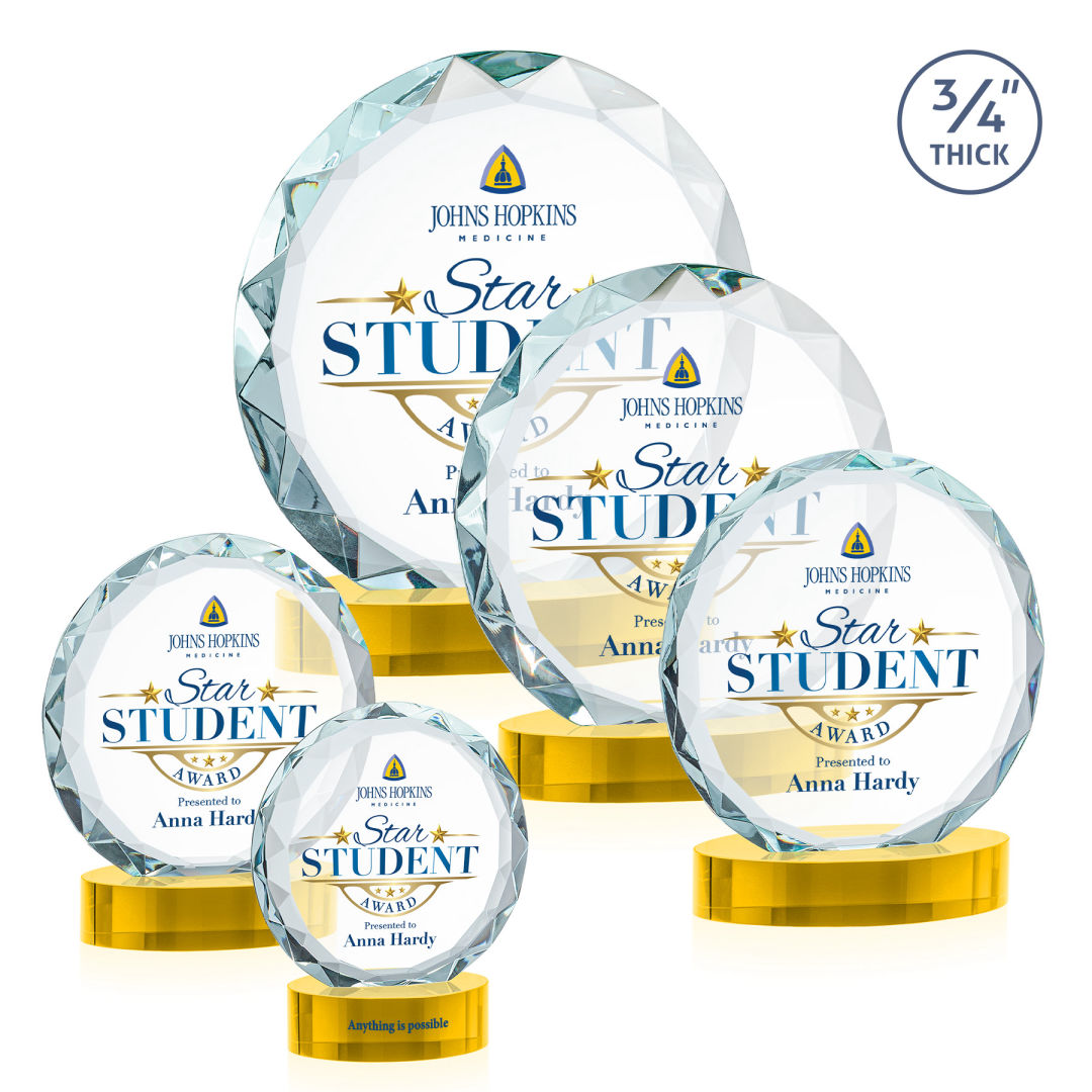 Centura  VividPrint™ Award on Alberton Base - Gold