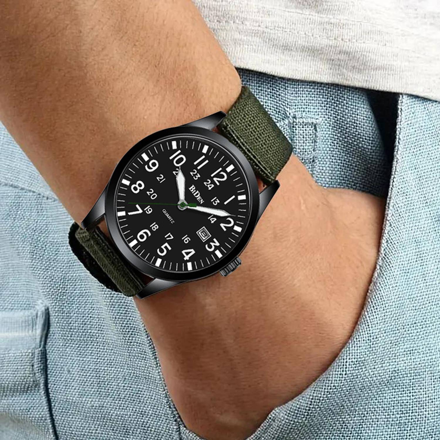 Nylon Strap Waterproof Quartz Watch 5