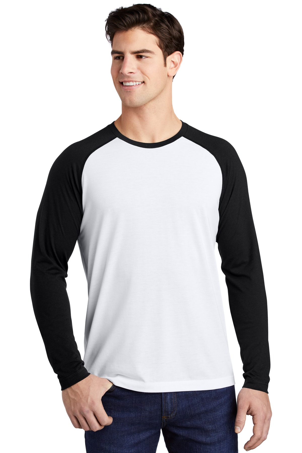 Sport-Tek® PosiCharge Long Sleeve Tri-Blend Wicking Raglan Tee 29