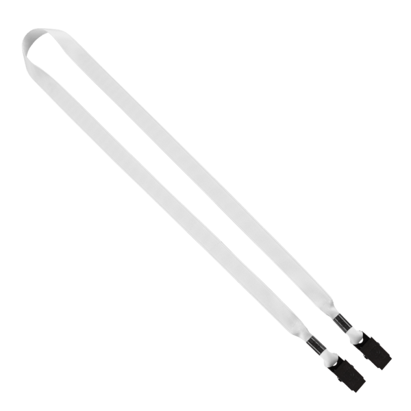 5/8" Dye-Sublimated Tubular Double Bulldog Clip Lanyard 1