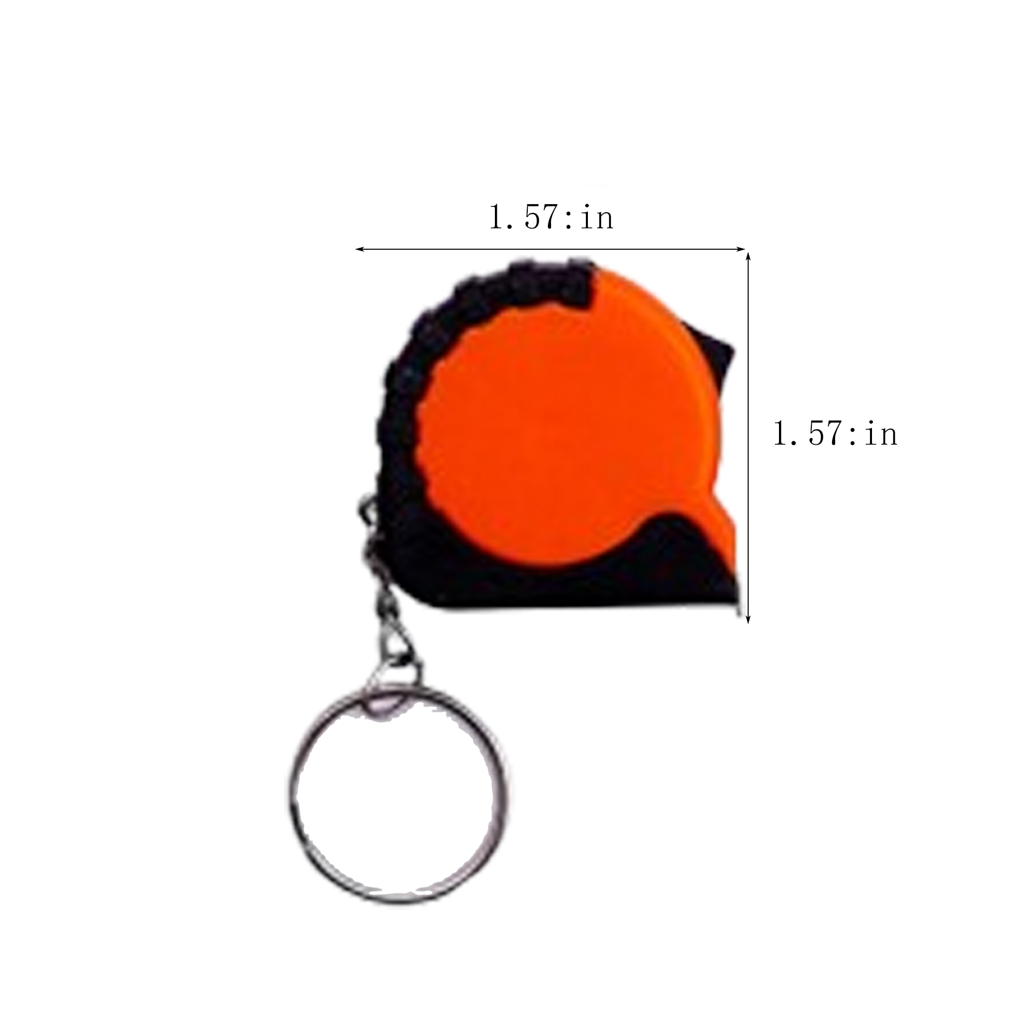 Portable Mini Metal Measuring Tape Keychain 2
