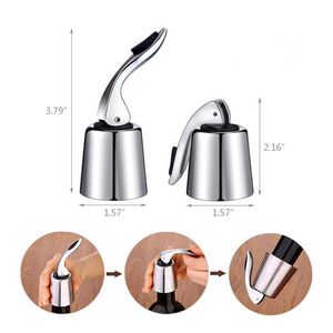 Stainless Silver Airtight Vacuum Wine Bottle Stopper 4