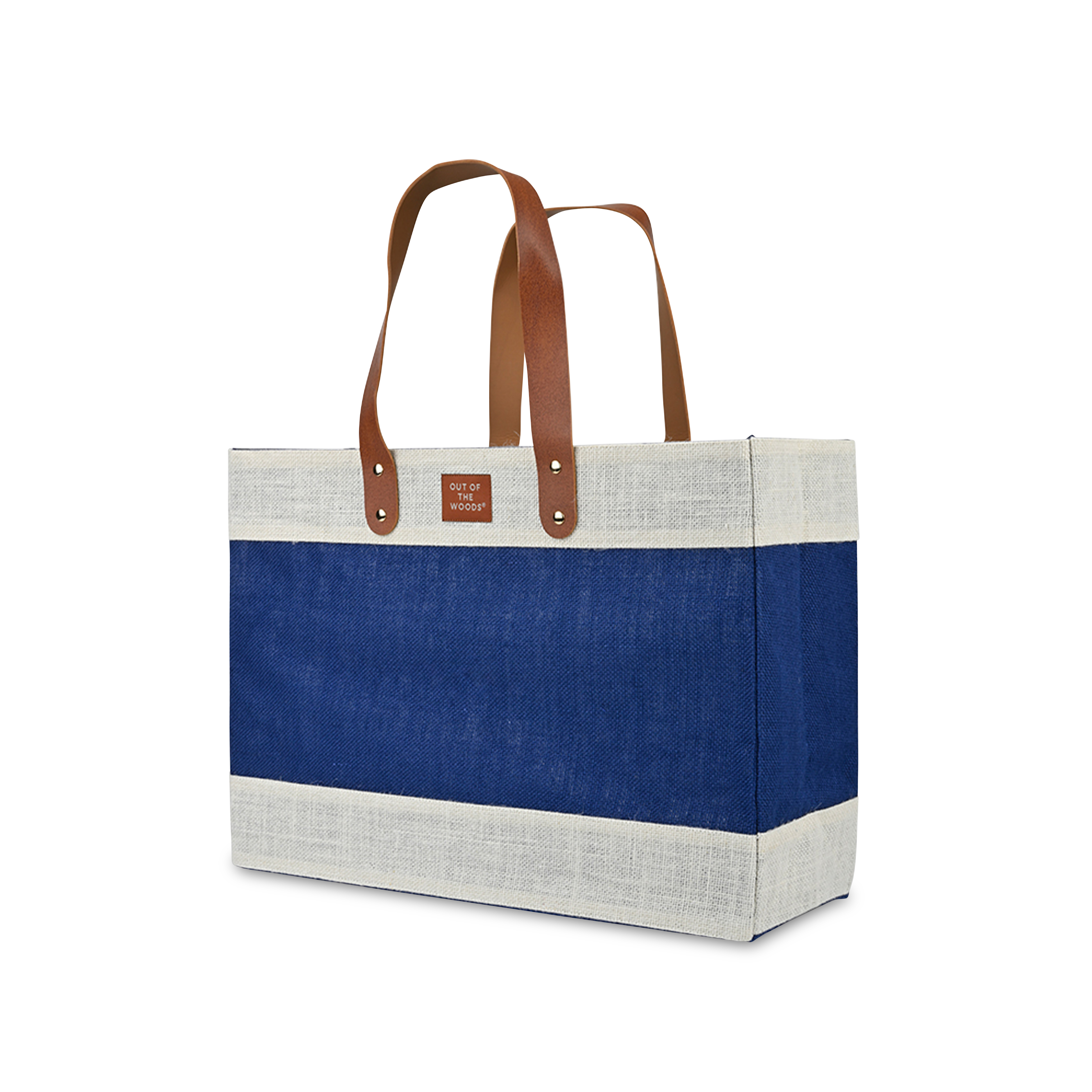 Out of the Woods® Jute Market Tote, custom tote bag with logo imprint 2