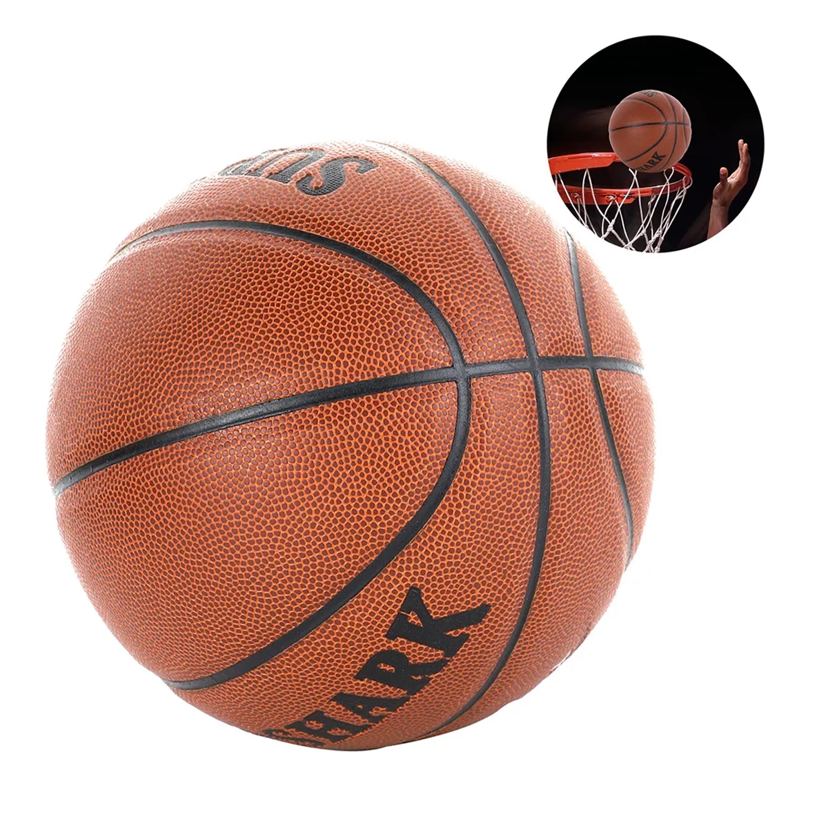 Moisture Absorbing Leather Wear Resistant Basketball 3