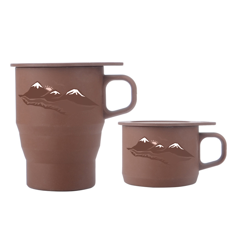 12 OZ Collapsible Silicone Mug W/ Straw 2