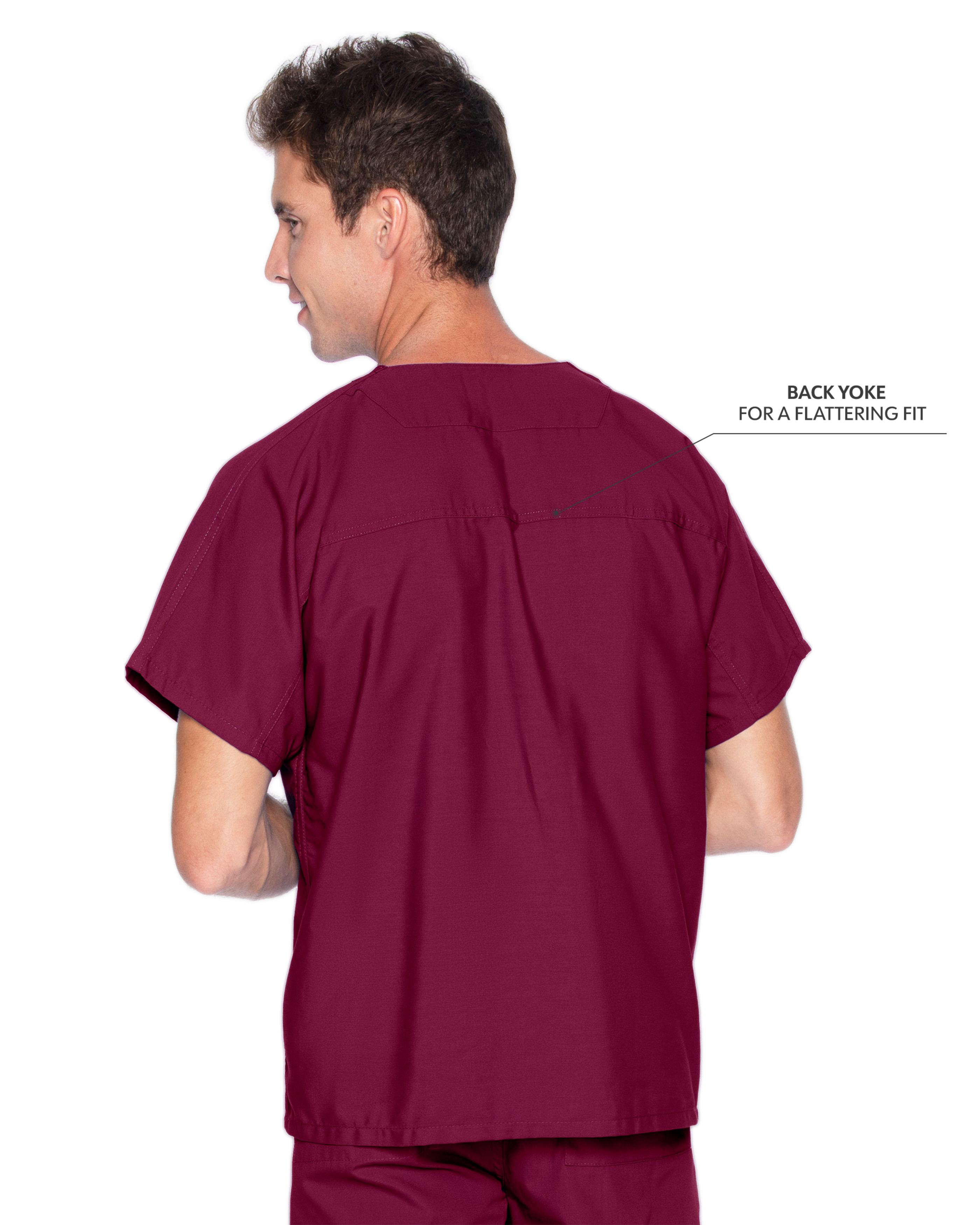 Landau - Essentials - Unisex One-Pocket Reversible V-Neck Top 38