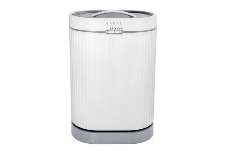 Zadro Fluted Towel Warmer with Diffuser - White/Gray 1