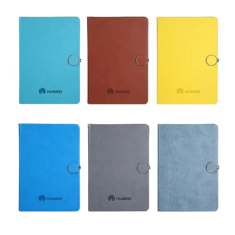 Custom PU Leather Magnetic Clip A5 Notebook 2