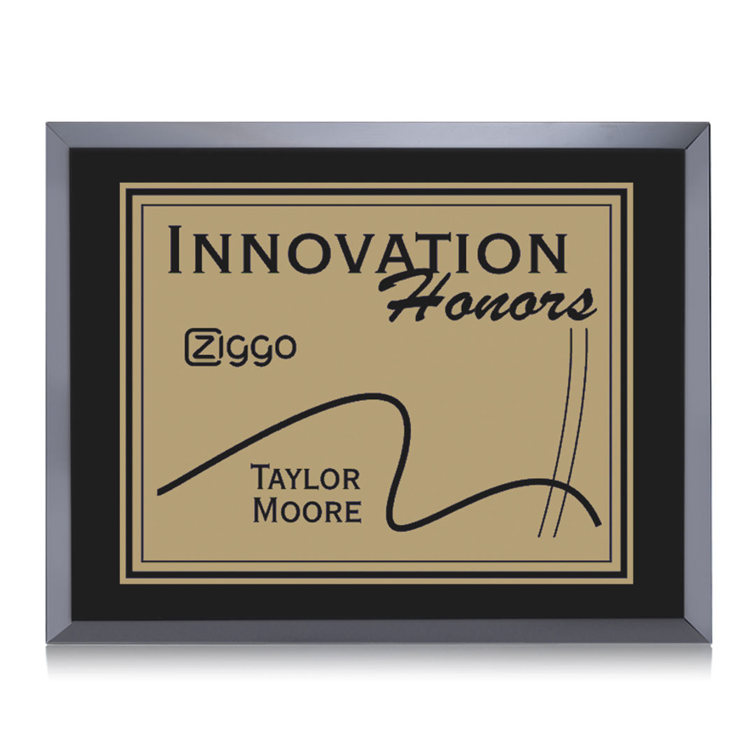 Avonlea/Everett Plaque - Black/Gold 11