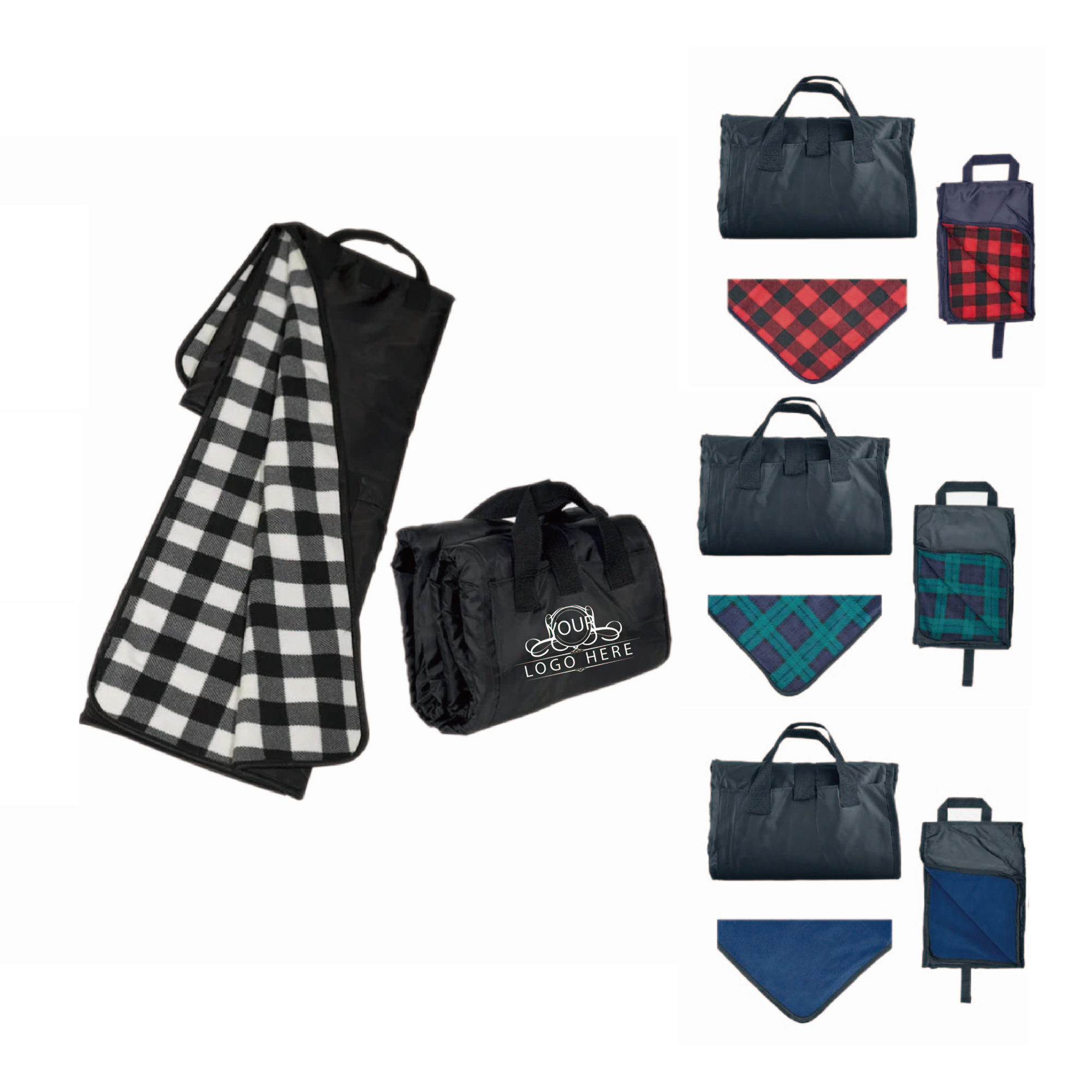 Compact Outdoor Fleece Blanket For Picnics 2