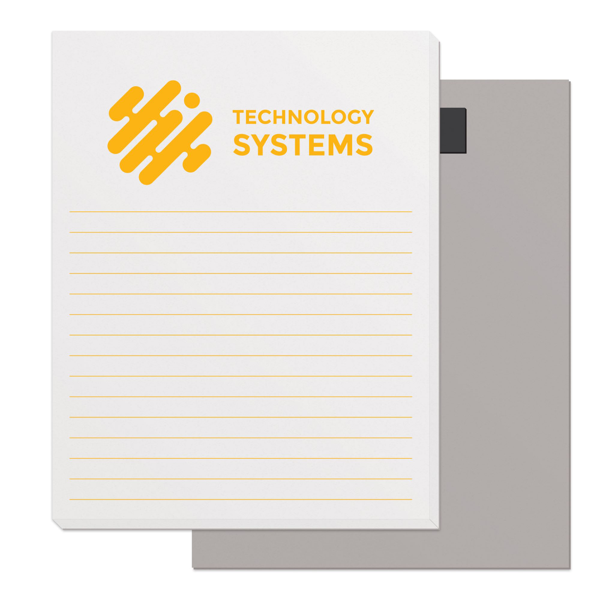 50 Page Magnetic Note-Pads with 1 Custom Colour Imprint (4.25"x5.5") 2