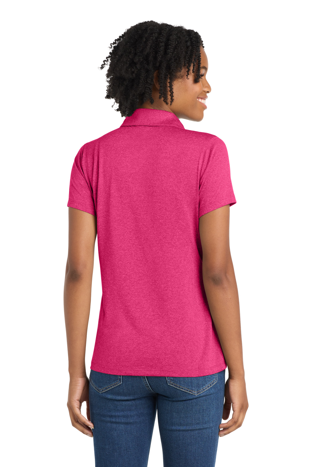 Sport-Tek Women's Heather Contender Polo. LST660 5