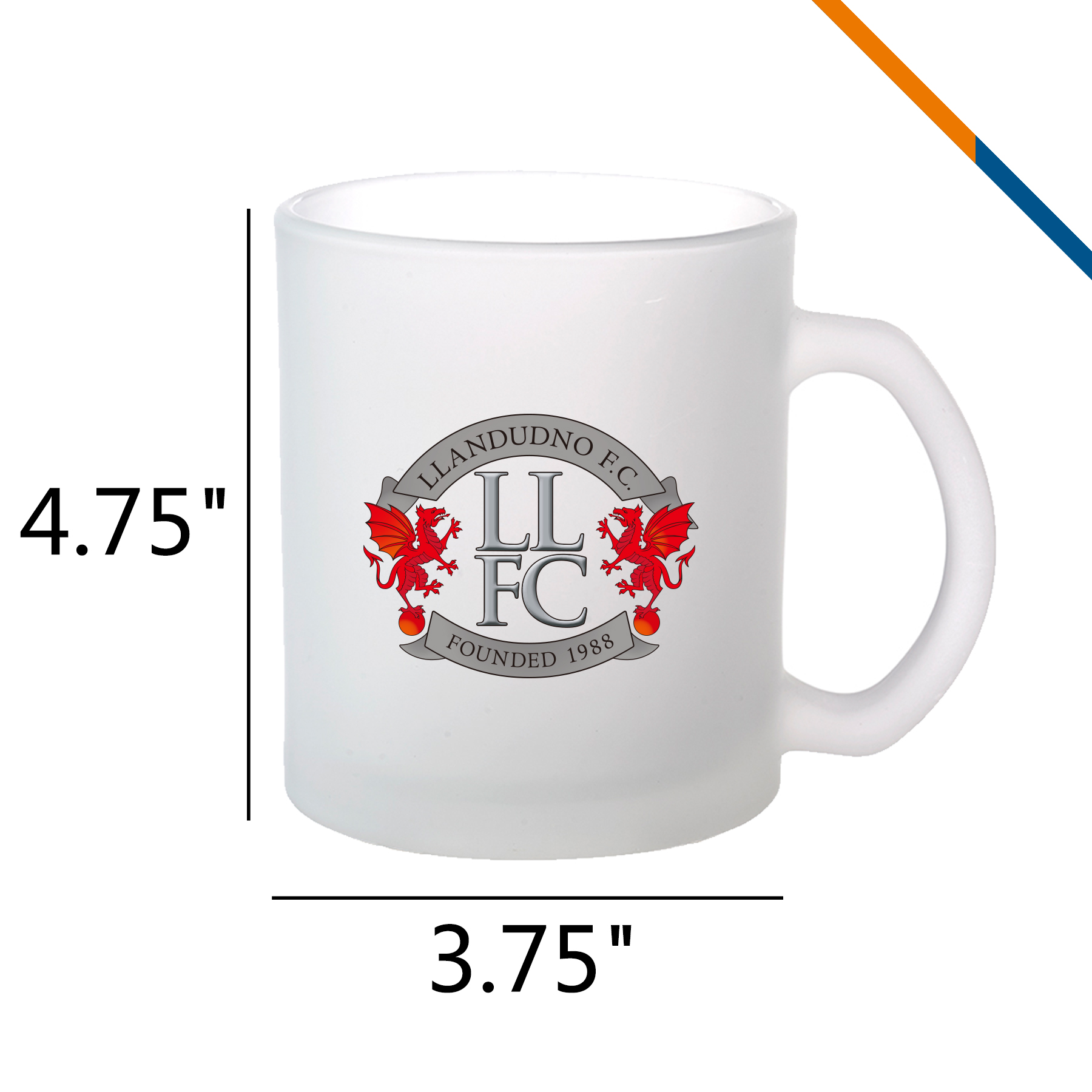 Abriel Frosted Glass Mugs - 13 OZ. 3