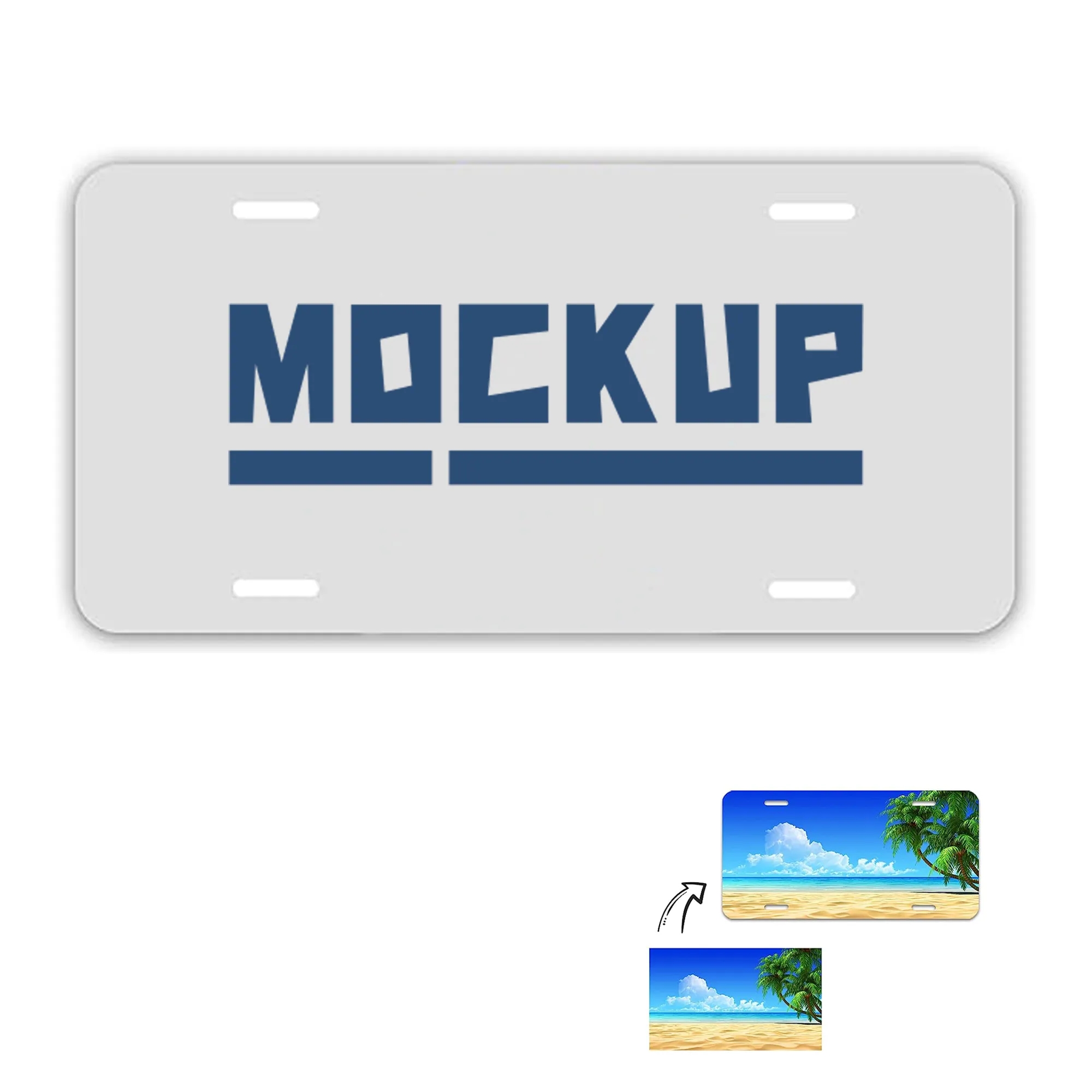 Full Color Aluminum License Plate MOQ 100 PCS 3