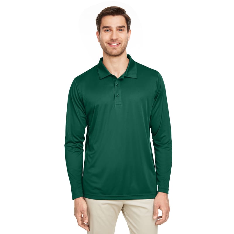 Team 365 Men's Zone Performance Long Sleeve Polo 16