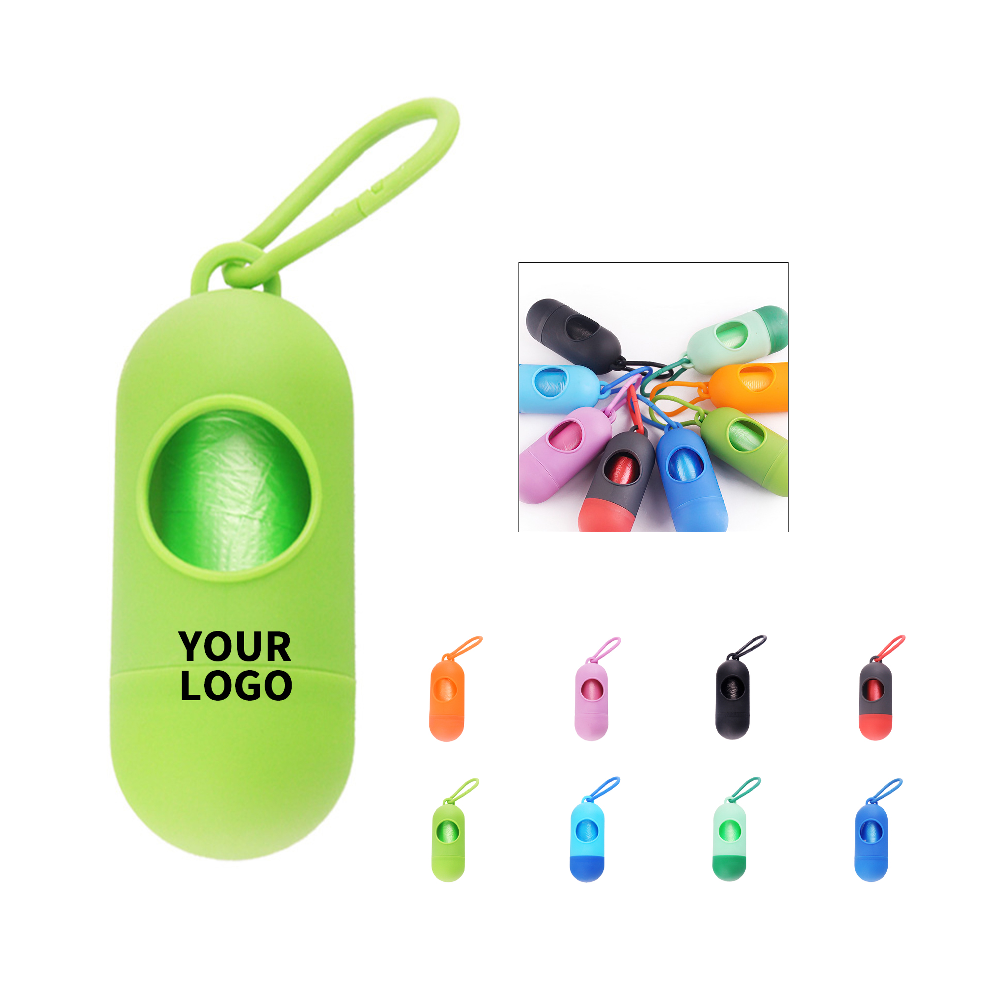 Plastic Clip Holder For Pet Cleanup Roll With 4.7" Length 7