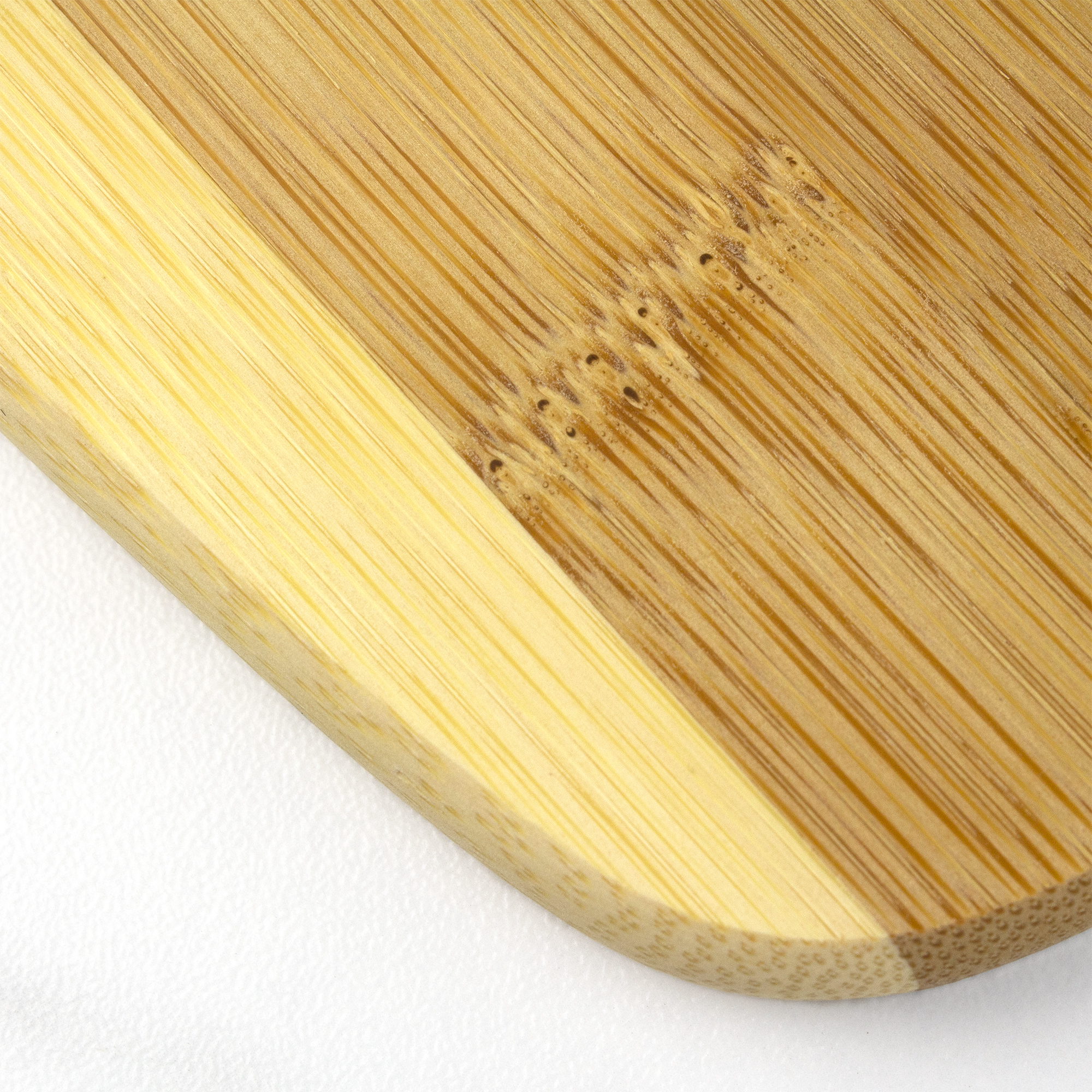 3-Piece Two-Tone Bamboo Serving and Cutting Board Set, 14" x 11" x 3/8", 11" x 9" x 3/8", and 8" x 6 8