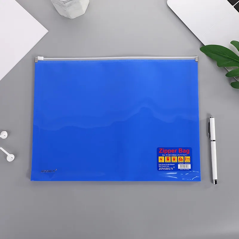 B4 Clear Bag File Folder with zipper 7