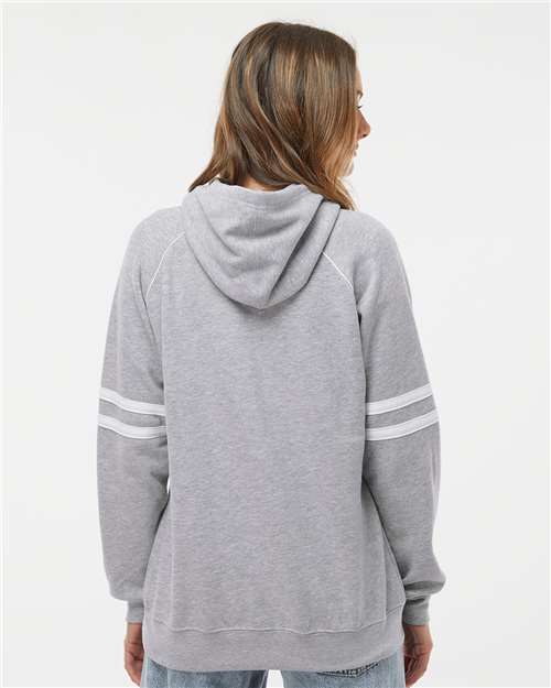 Women's Varsity Fleece Piped Hooded Sweatshirt - 8645 35