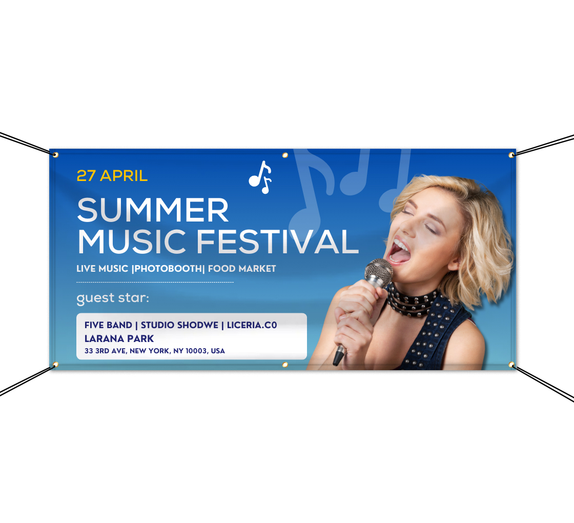 Polyester Fabric Banners-Left and Right Pole Pocket(1Ftx1Ft) 6