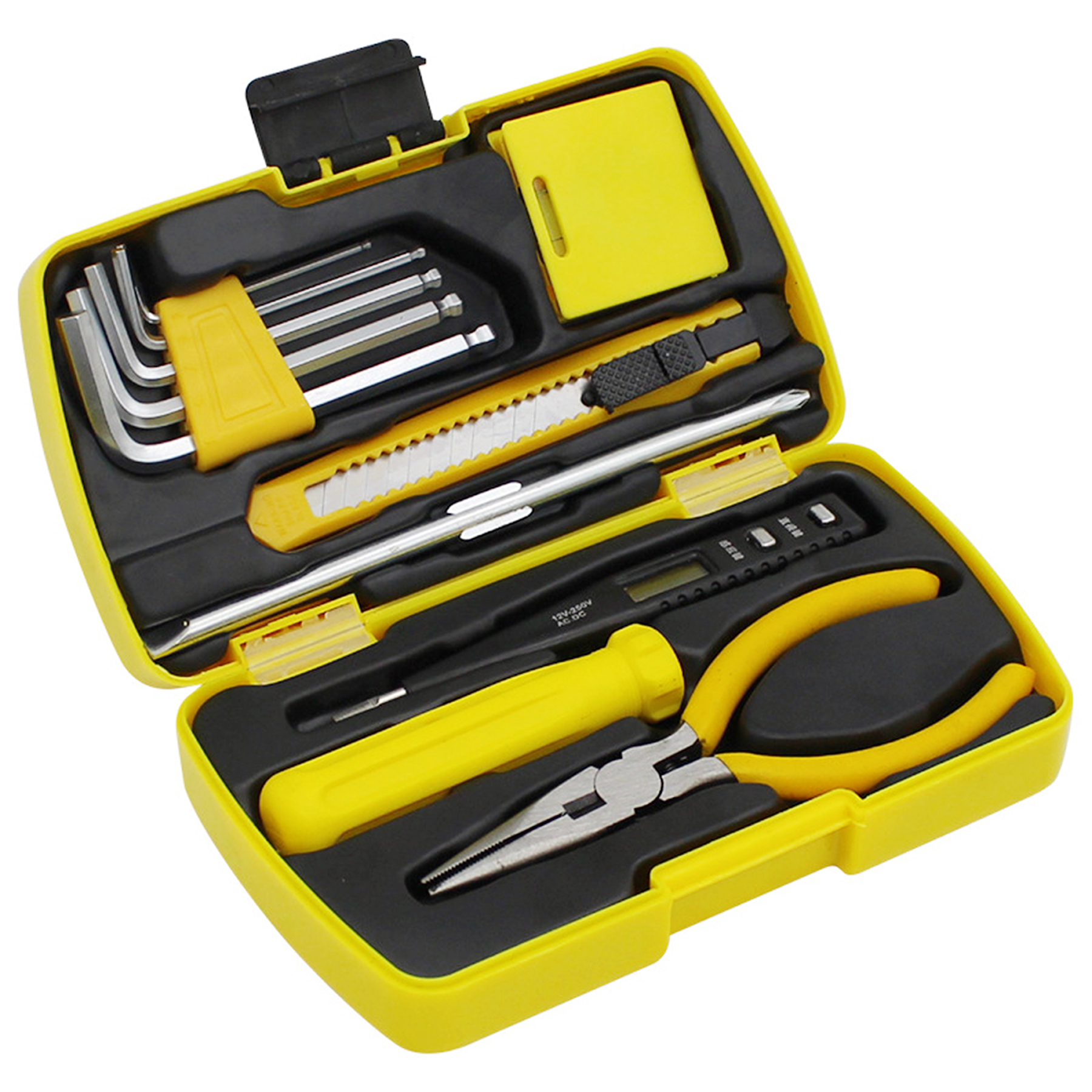 HandyPro 10pc Mini Furniture Tool Set with Hex Keys, Utility Knife, and Pliers 6