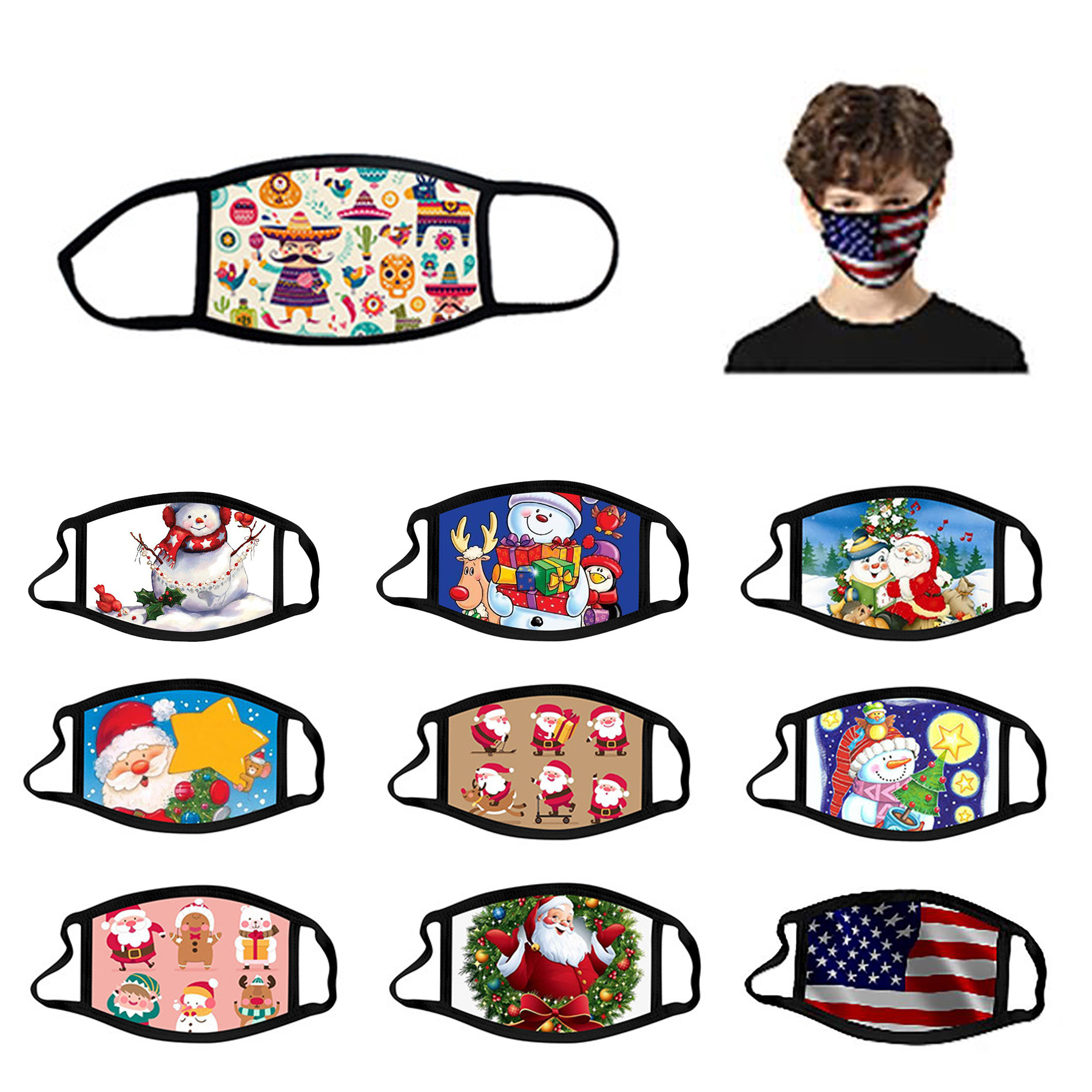 Kids 2 Layers Reusable Polyester Mask 2