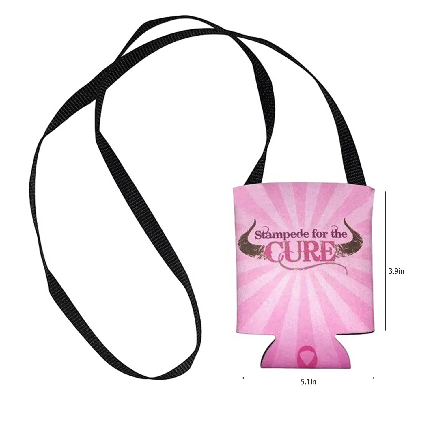 Neoprene Can Cooler Sleeve w/ Adjustable Strap 2