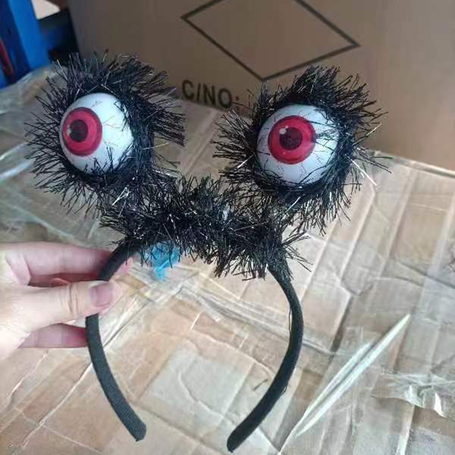 Halloween Light Up LED Glowing Eyeball Headband 5