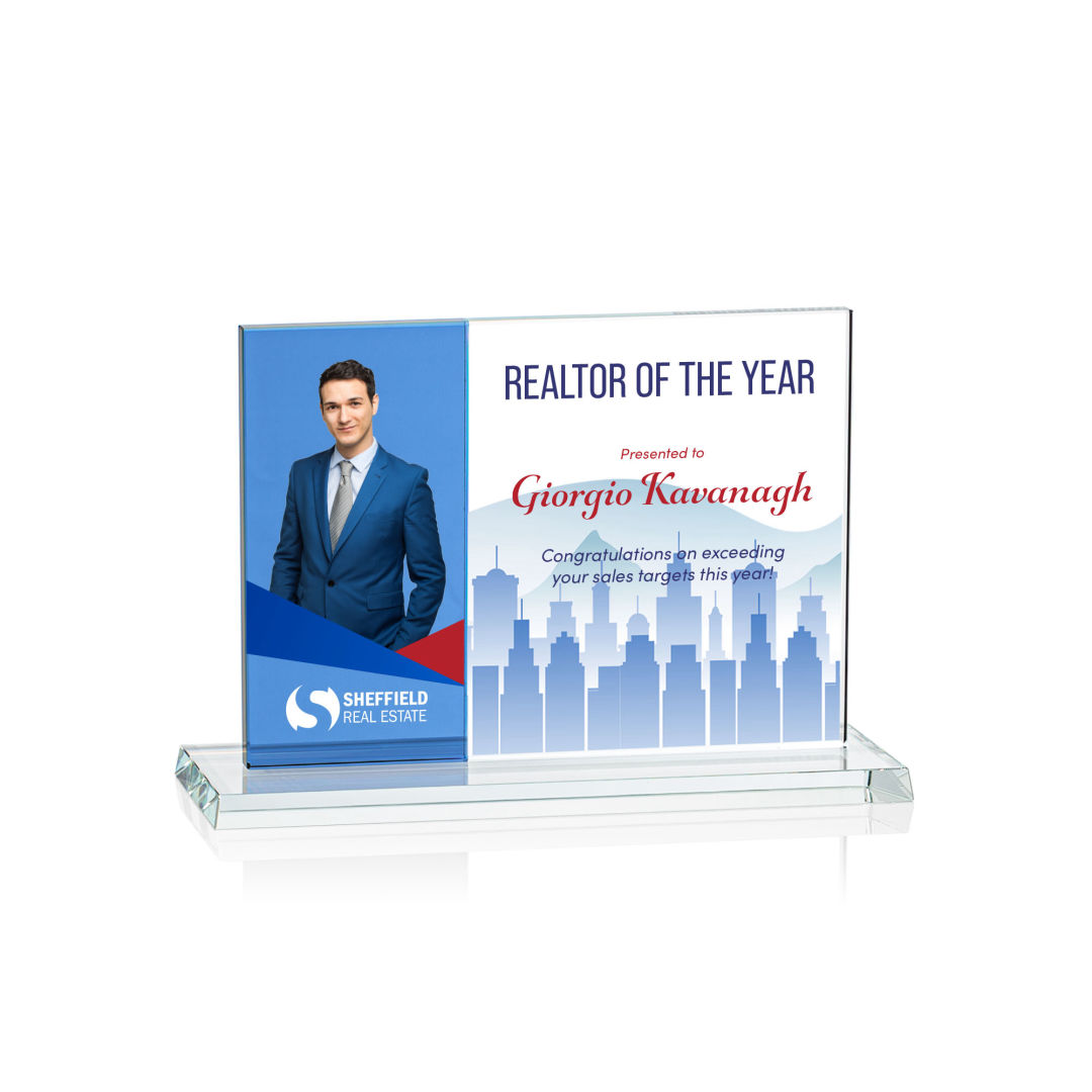 Composite Horizontal VividPrint™ Award - Blue 4