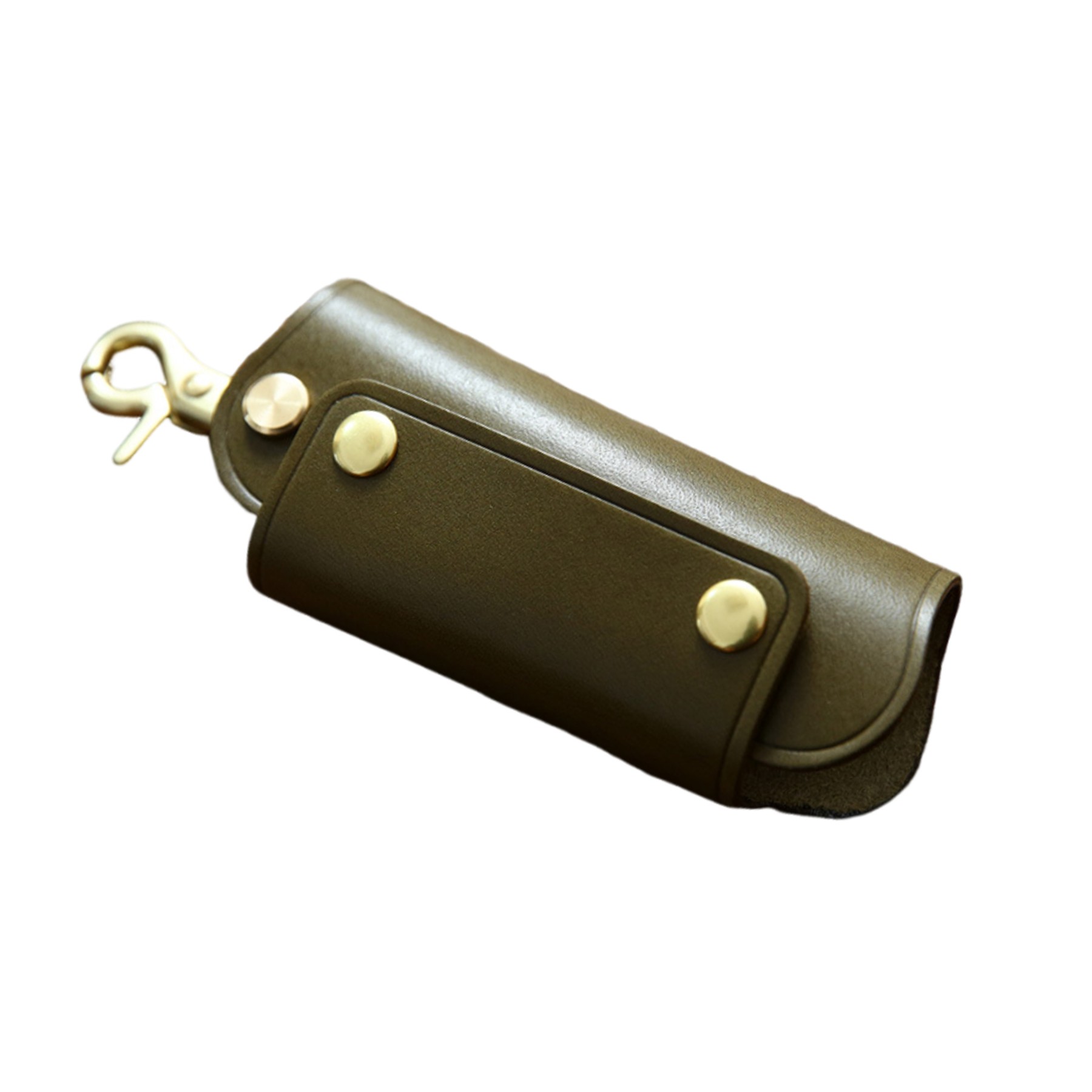 Handmade Pure Cowhide Leather Keychian Case 5
