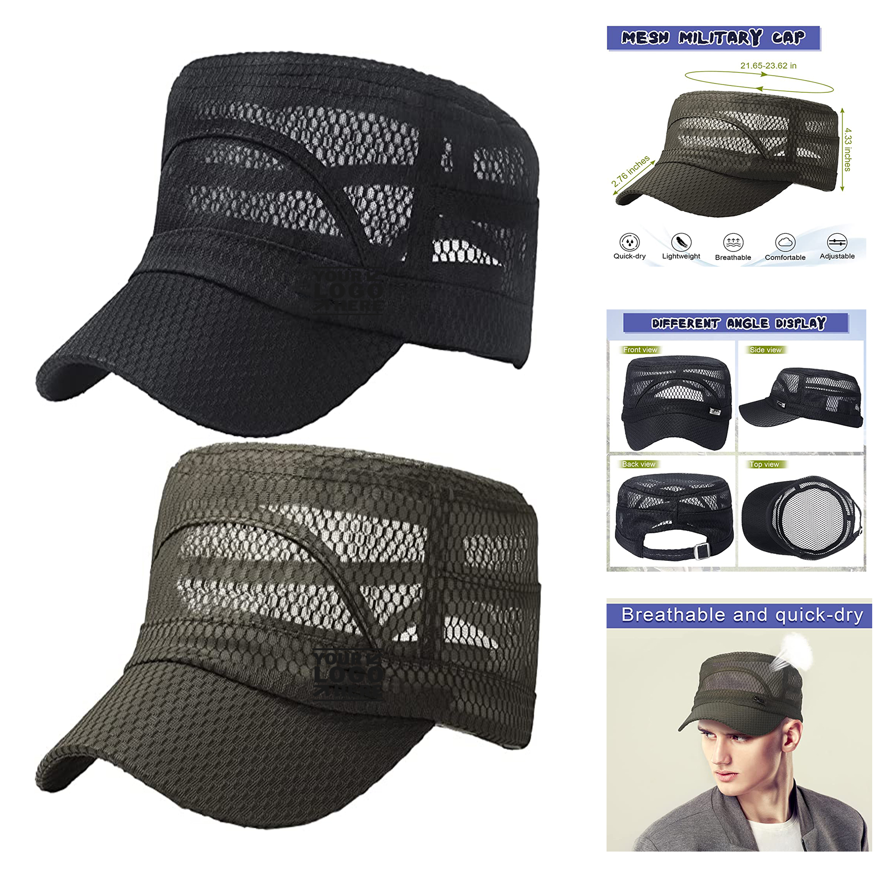 Breathable Mesh Military Sun Visor 2